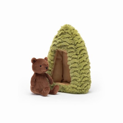 Jellycat Forest Fauna Bear USA | 28510DHUS